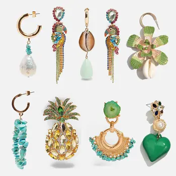 Flatfoosie 2019 Earrings For Women Vintage Crystal Drop Earrings Summer Green Flower Hanging Pendant Earrings Party Jewelry 
Flatfoosie 2019 Earrings For Women Vintage Crystal Drop Earrings Summer Green Flower Hanging Pendant Earrings Party Jewelry
