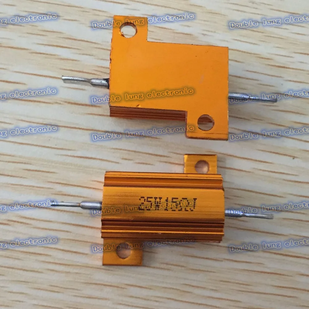50pcs/lot 25W Golden Aluminium Resistor 15R 15 ohm Gold Aluminium Shell Resistance
50pcs/lot 25W Golden Aluminium Resistor 15R 15 ohm Gold Aluminium Shell Resistance