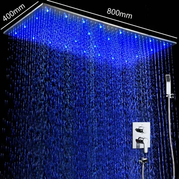 Wall Mounted Shower Set Ceiling LED Rain Shower Heads Hot And Cold Shower Mixer Bathroom Fixtures Luxury Shower System
Wall Mounted Shower Set Ceiling LED Rain Shower Heads Hot And Cold Shower Mixer Bathroom Fixtures Luxury Shower System