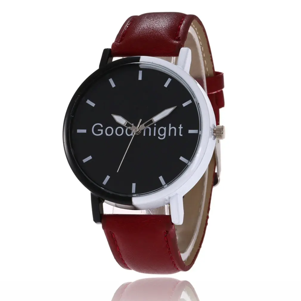 Quartz Watch Leather Strap Quartz Watch Good Night Band Wristwatch Strap Analog Quartz Reloj femen
Quartz Watch Leather Strap Quartz Watch Good Night Band Wristwatch Strap Analog Quartz Reloj femen