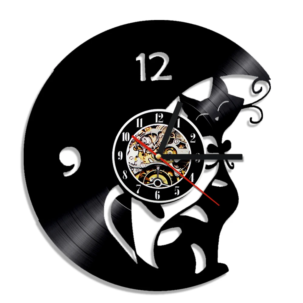 1Piece Funny Smile Cat Decorative Creative Timepiece Christmas Gift Vinyl Clock Vintage Record Handmade Wall Clock for Bedroom
1Piece Funny Smile Cat Decorative Creative Timepiece Christmas Gift Vinyl Clock Vintage Record Handmade Wall Clock for Bedroom