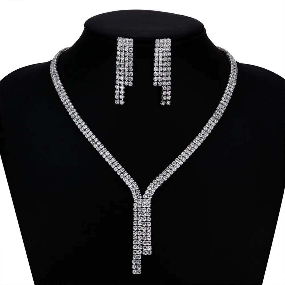 CZ Cubic Zirconia Pearls Bridal Wedding Necklace Earring Set Jewelry Sets for Women Prom Jewelry Accessories CN10262
CZ Cubic Zirconia Pearls Bridal Wedding Necklace Earring Set Jewelry Sets for Women Prom Jewelry Accessories CN10262