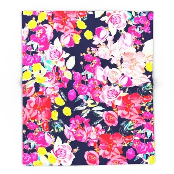 Summer Bright Antique Floral Print With Hot Pink, Yellow, And Navy Blanket Throw on Sofa Bed Plane Plaids Solid Bedspreads
Summer Bright Antique Floral Print With Hot Pink, Yellow, And Navy Blanket Throw on Sofa Bed Plane Plaids Solid Bedspreads