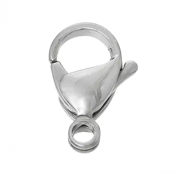 DoreenBeads Stainless Steel Lobster Clasp dull silver color 13.0mm x 8.0mm,10 PCs
DoreenBeads Stainless Steel Lobster Clasp dull silver color 13.0mm x 8.0mm,10 PCs
