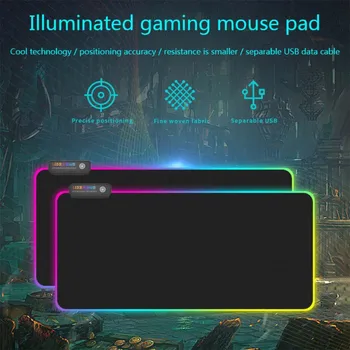 Security Silicone Material Mouse Pad LED Light Keyboard Pad Thick Colorful Lighting Game Mouse Pad
Security Silicone Material Mouse Pad LED Light Keyboard Pad Thick Colorful Lighting Game Mouse Pad