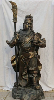 wholesale factory 56" Huge China Bronze Stand treasure bowl Guan Gong Yu Warrior God sword Statue 25% off
wholesale factory 56" Huge China Bronze Stand treasure bowl Guan Gong Yu Warrior God sword Statue 25% off