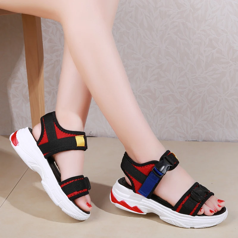 Fashion Women Sport Sandals Female Casual Platform Sandals Soft Sole Beach Shoes Female Student Sandals Slippers Slides
Fashion Women Sport Sandals Female Casual Platform Sandals Soft Sole Beach Shoes Female Student Sandals Slippers Slides