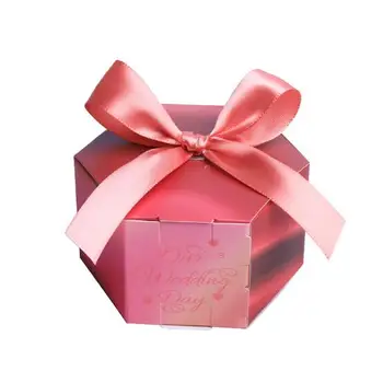 100 Pcs Creative Pink "Our Wedding Day" Hexagonal Wedding Favors Candy Boxes Bomboniera Chocolate Box Party Supplies Gift Box
100 Pcs Creative Pink "Our Wedding Day" Hexagonal Wedding Favors Candy Boxes Bomboniera Chocolate Box Party Supplies Gift Box