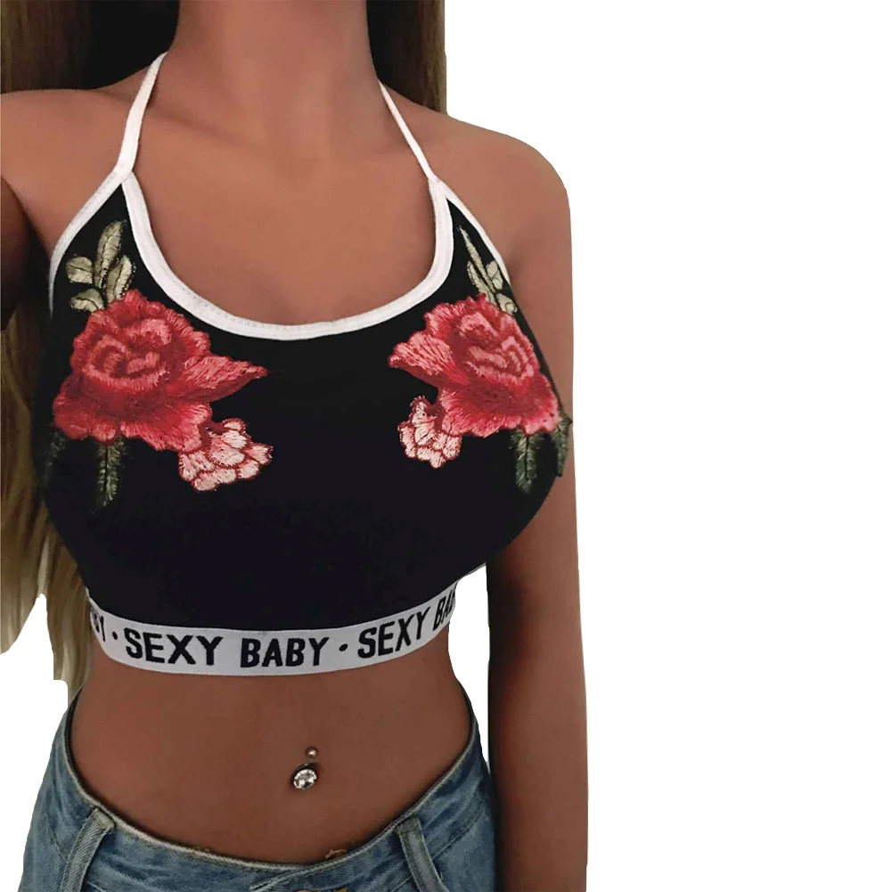 2019 Fashion Women Summer Crop Top Lace Flower Embroidery Strappy Cropped Tops Camisole Sexy Beach Bralette Bras Plus Size
2019 Fashion Women Summer Crop Top Lace Flower Embroidery Strappy Cropped Tops Camisole Sexy Beach Bralette Bras Plus Size