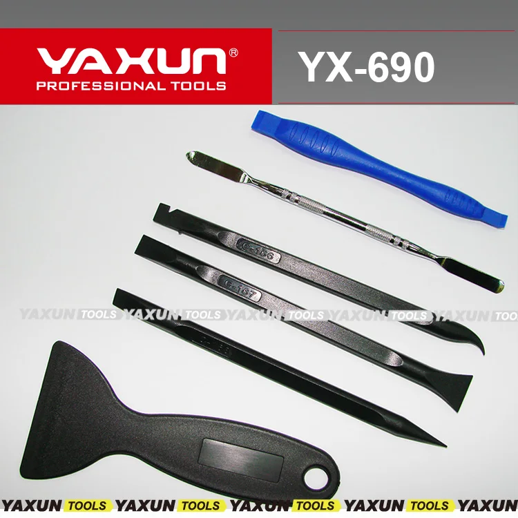 YAXUN High Quality 7 in 1 Disassemble Tools Set Repairing Superhard carbon fiber Tool Kit For iPhone iPad Samsung Hand tool set
YAXUN High Quality 7 in 1 Disassemble Tools Set Repairing Superhard carbon fiber Tool Kit For iPhone iPad Samsung Hand tool set