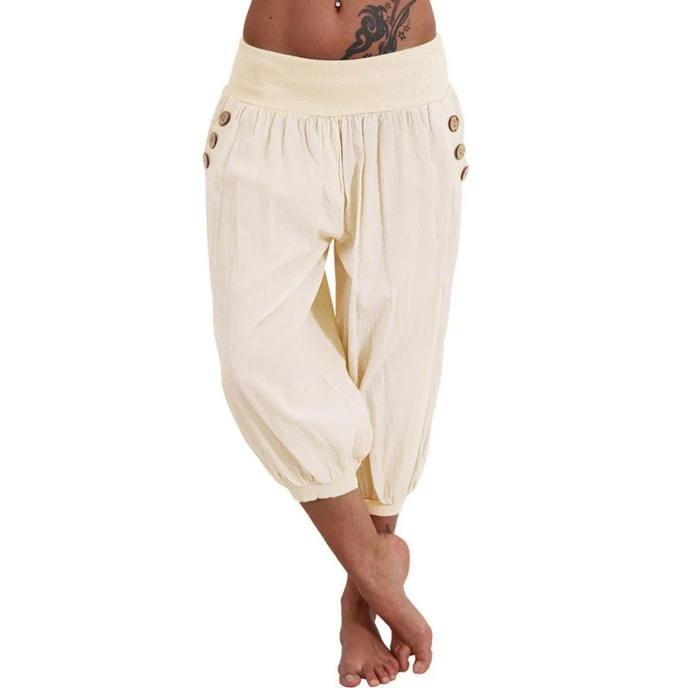 Women Trousers Elastic Waist Boho Check Pants Baggy Wide Leg Summer Casual Plus Size Capris 2019 Spring Fashion Female Pants BB4
Women Trousers Elastic Waist Boho Check Pants Baggy Wide Leg Summer Casual Plus Size Capris 2019 Spring Fashion Female Pants BB4