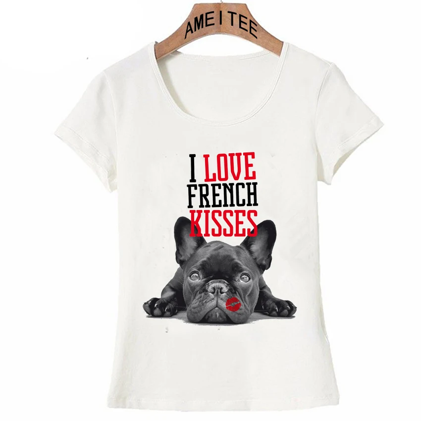 New Harajuku I Love French Kiss Women T-Shirt French Bulldog lovers print T Shirt summer fashion casual Tops lovely girl Tees
New Harajuku I Love French Kiss Women T-Shirt French Bulldog lovers print T Shirt summer fashion casual Tops lovely girl Tees