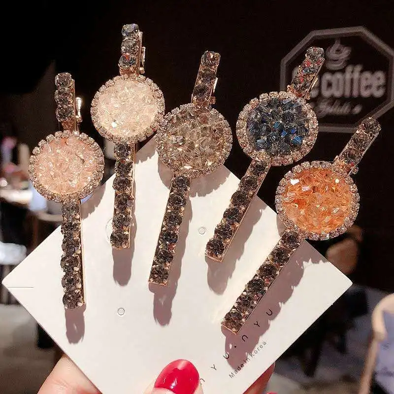 1pc 3 Styles Bling Crystal Hairpin Girl Crystal Hair Clip Women Barrettes Ladies Head-wear Rhinestone Hair Accessories
1pc 3 Styles Bling Crystal Hairpin Girl Crystal Hair Clip Women Barrettes Ladies Head-wear Rhinestone Hair Accessories