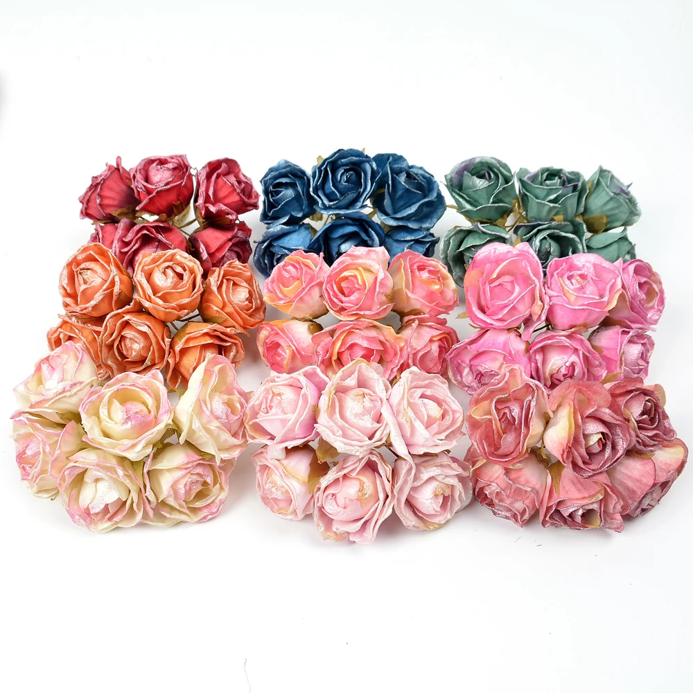 6pcs Artificial Flower Silk Bright Pink Rose Bouquet For Wedding Home Christmas Decoration DIY Garland Scrapbook Gift Box Craft
6pcs Artificial Flower Silk Bright Pink Rose Bouquet For Wedding Home Christmas Decoration DIY Garland Scrapbook Gift Box Craft