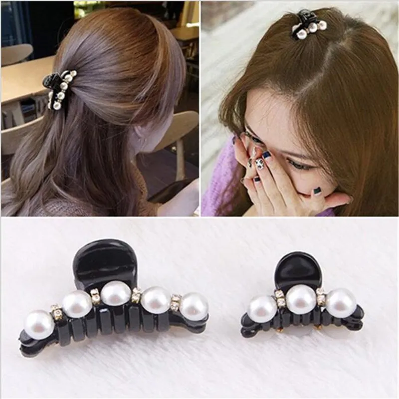 Women Hairpin White Adult Girls Pearl Hair Claws Hairpin Hair Accessories Fashion Plastic Shiny Rhinestone Crab Hair Claws
Women Hairpin White Adult Girls Pearl Hair Claws Hairpin Hair Accessories Fashion Plastic Shiny Rhinestone Crab Hair Claws