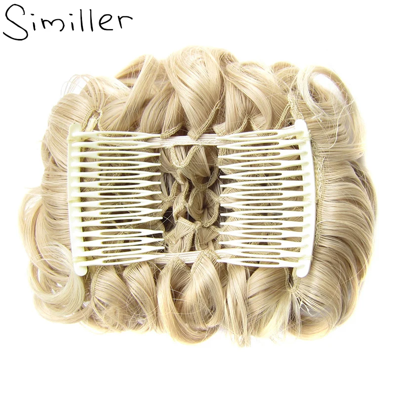 Similler Synthetic Short Messy Curly Dish Hair Bun Extension Easy Stretch Combs Clip In Tray Ponytail
Similler Synthetic Short Messy Curly Dish Hair Bun Extension Easy Stretch Combs Clip In Tray Ponytail