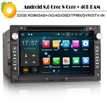 DAB+ Octa Core Android 8.0 Autoradio Car GPS Navigation player for POLO PASSAT GOLF MK4 T5 WiFi 4G Radio RDS BT DVD SD Sat Navi
DAB+ Octa Core Android 8.0 Autoradio Car GPS Navigation player for POLO PASSAT GOLF MK4 T5 WiFi 4G Radio RDS BT DVD SD Sat Navi