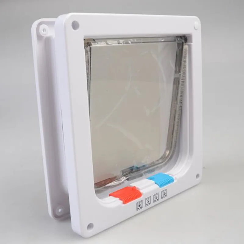 Cat Flap Door with 4 Way Lock Security Flap Door for Dog Cat Kitten Small Pet Gate Door Kit Cat Door
Cat Flap Door with 4 Way Lock Security Flap Door for Dog Cat Kitten Small Pet Gate Door Kit Cat Door