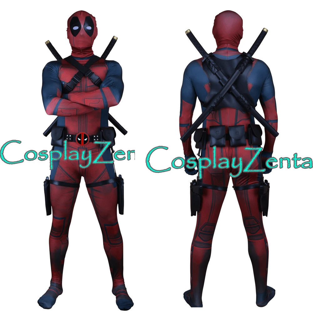 Free Shipping Deadpool Costume 3D Print Deadpool Cosplay Halloween Suit with Belt Sword Holder Gun Holder
Free Shipping Deadpool Costume 3D Print Deadpool Cosplay Halloween Suit with Belt Sword Holder Gun Holder