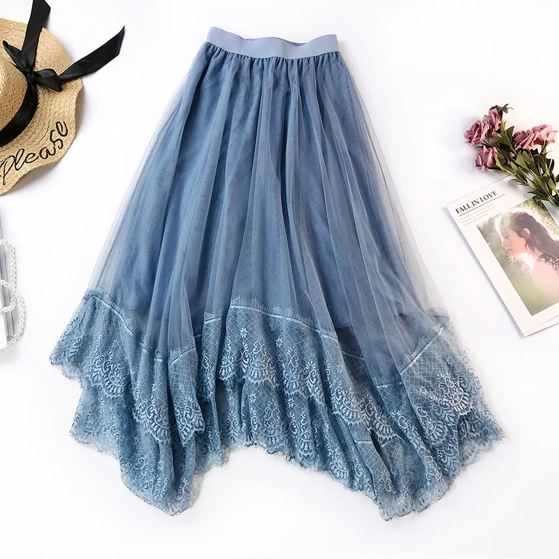 Sherhure 2019 Women Mesh Skirts Stretch High Waist Lace Crochet Women A-Line Skirt Faldas Jupe Femme Boho Women Skirt Saia
Sherhure 2019 Women Mesh Skirts Stretch High Waist Lace Crochet Women A-Line Skirt Faldas Jupe Femme Boho Women Skirt Saia