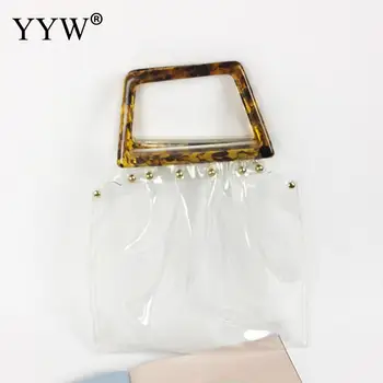 YYW Women's Fashion PVC Clear Tote Bag 2018 Popular Plastic Handle Summer Beach Handbags Transparent Jelly Bag Handbag
YYW Women's Fashion PVC Clear Tote Bag 2018 Popular Plastic Handle Summer Beach Handbags Transparent Jelly Bag Handbag