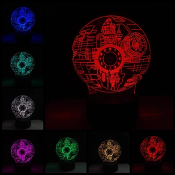 2018 NEW Star War Death Star 3D LED LAMP NIGHT LIGHT WITH Clock Multicolor RGB Bulb Christmas Decor Toy Cartoon Toys Luminaria
2018 NEW Star War Death Star 3D LED LAMP NIGHT LIGHT WITH Clock Multicolor RGB Bulb Christmas Decor Toy Cartoon Toys Luminaria