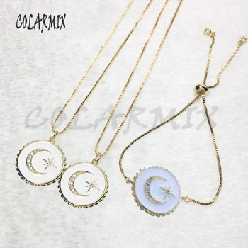 Round jewelrysets crescent pendants necklace eye charm accessories jewelssets eye jewels for women 5637
Round jewelrysets crescent pendants necklace eye charm accessories jewelssets eye jewels for women 5637
