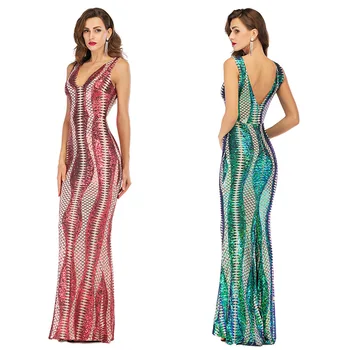 2019 Dress Sexy Celebrity Backless Geometric Sequined Women V Neck Sleeveless Night Club Bandage Body con PartyDresses Wholesale
2019 Dress Sexy Celebrity Backless Geometric Sequined Women V Neck Sleeveless Night Club Bandage Body con PartyDresses Wholesale