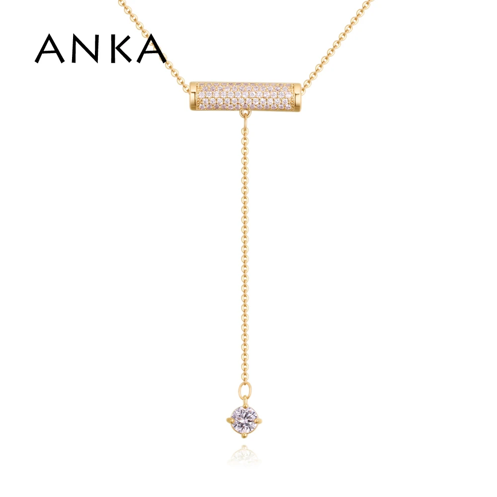 ANKA luxury cubic zirconia long pendant necklace for women charm zircon pendants necklaces vintage color jewelry #130965
ANKA luxury cubic zirconia long pendant necklace for women charm zircon pendants necklaces vintage color jewelry #130965
