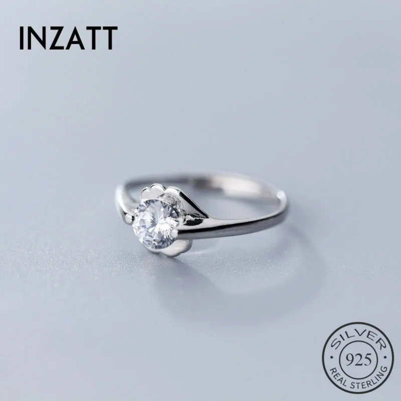 INZATT Real 925 Sterling Silver Minimalist Zircon Ring for Charming Women WeddingParty Fine Jewelry Trendy 2019 Accessories Gift
INZATT Real 925 Sterling Silver Minimalist Zircon Ring for Charming Women WeddingParty Fine Jewelry Trendy 2019 Accessories Gift