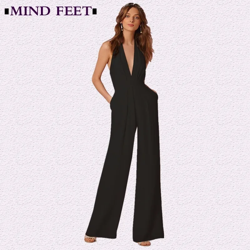 Женские черные комбинезоны MIND FEET весенние пикантные свободные Разноцветные