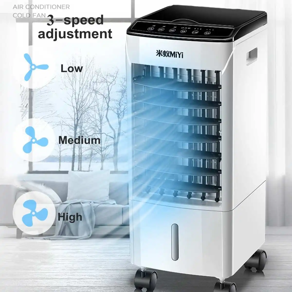 10L Double Water Tank Portable Air Conditioner Cooler Fan Include Ice Crystal 3 Wind Speed Low Noise 220V
10L Double Water Tank Portable Air Conditioner Cooler Fan Include Ice Crystal 3 Wind Speed Low Noise 220V