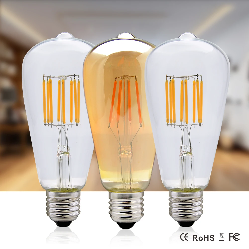 Christmas Vintage Edison Bulb Incandescent Lamp ST64 E27 220V 110V 4W 6W 8W Retro Lamp for Home Decorative Lighting
Christmas Vintage Edison Bulb Incandescent Lamp ST64 E27 220V 110V 4W 6W 8W Retro Lamp for Home Decorative Lighting