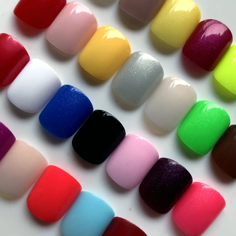 Wholesale 26 Colors Optional Candy Sequins Short Flat Head Fake Nails Press On Artificial False Nails Art Decoration Tip Tool
Wholesale 26 Colors Optional Candy Sequins Short Flat Head Fake Nails Press On Artificial False Nails Art Decoration Tip Tool