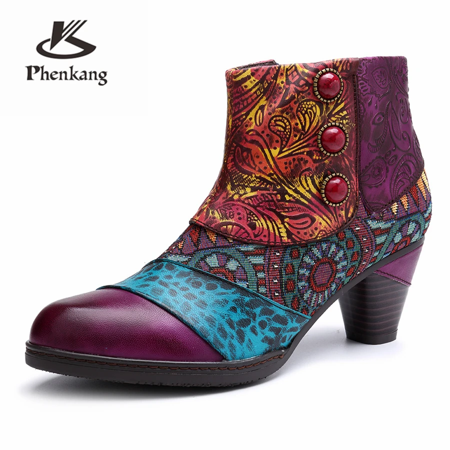 Women winter Boots Genuine cow Leather High heel Ankle Comfortable quality soft Shoes Brand Designer Handmade purple 2019 spring
Women winter Boots Genuine cow Leather High heel Ankle Comfortable quality soft Shoes Brand Designer Handmade purple 2019 spring