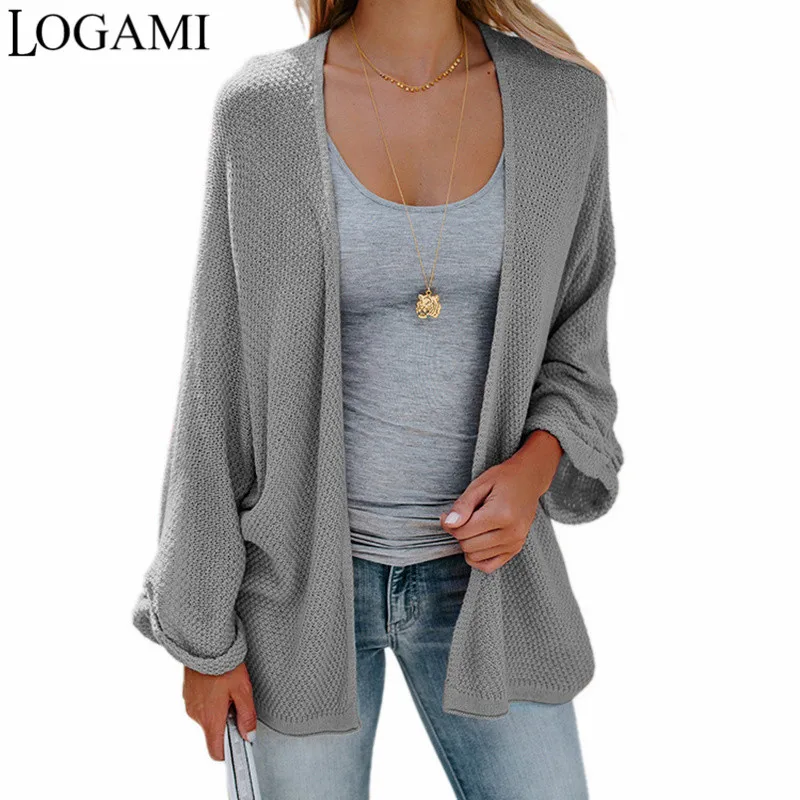 LOGAMI Bat Sleeve Casual Cardigan Women Sweaters Fashion Autumn 2018 Woman Loose Coat Knitted Cardigans Long
LOGAMI Bat Sleeve Casual Cardigan Women Sweaters Fashion Autumn 2018 Woman Loose Coat Knitted Cardigans Long