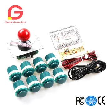 Arcade Game DIY Kit 8X Arcade Push Button With Translucent Rim+Zero Delay USB Encoder +5 Pin 8 Way Joystick For PC AndRaspberry
Arcade Game DIY Kit 8X Arcade Push Button With Translucent Rim+Zero Delay USB Encoder +5 Pin 8 Way Joystick For PC AndRaspberry
