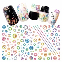 Mixed 10 sheets beauty adhesive nail art decorations stickers thin acrylic manicure decals nails accessoires gearwheel flower
Mixed 10 sheets beauty adhesive nail art decorations stickers thin acrylic manicure decals nails accessoires gearwheel flower