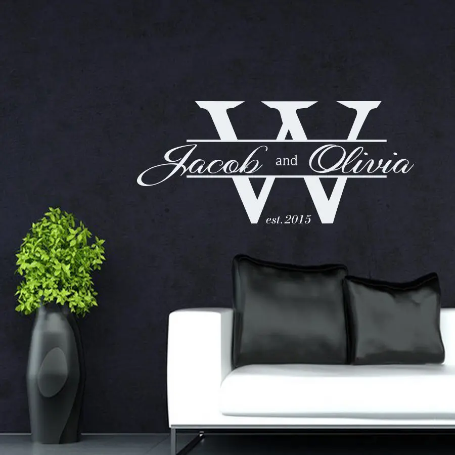 Custom Name Family Love Home Decor Personalized Monogram Wedding Gift Wall Sticker Vinyl Design Personalized Poster Mural W143
Custom Name Family Love Home Decor Personalized Monogram Wedding Gift Wall Sticker Vinyl Design Personalized Poster Mural W143