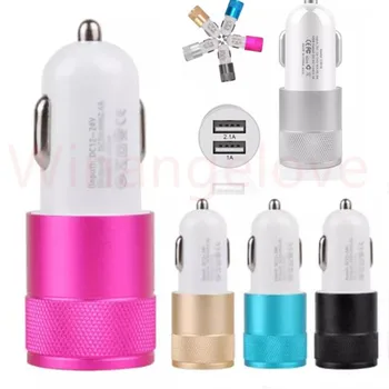 1000pcs Metal Dual usb ports 2.1A+1A Car charger chargers adapter for iphone 4 5 6 7 for samsung s4 note 2 3 4 s6 s7
1000pcs Metal Dual usb ports 2.1A+1A Car charger chargers adapter for iphone 4 5 6 7 for samsung s4 note 2 3 4 s6 s7