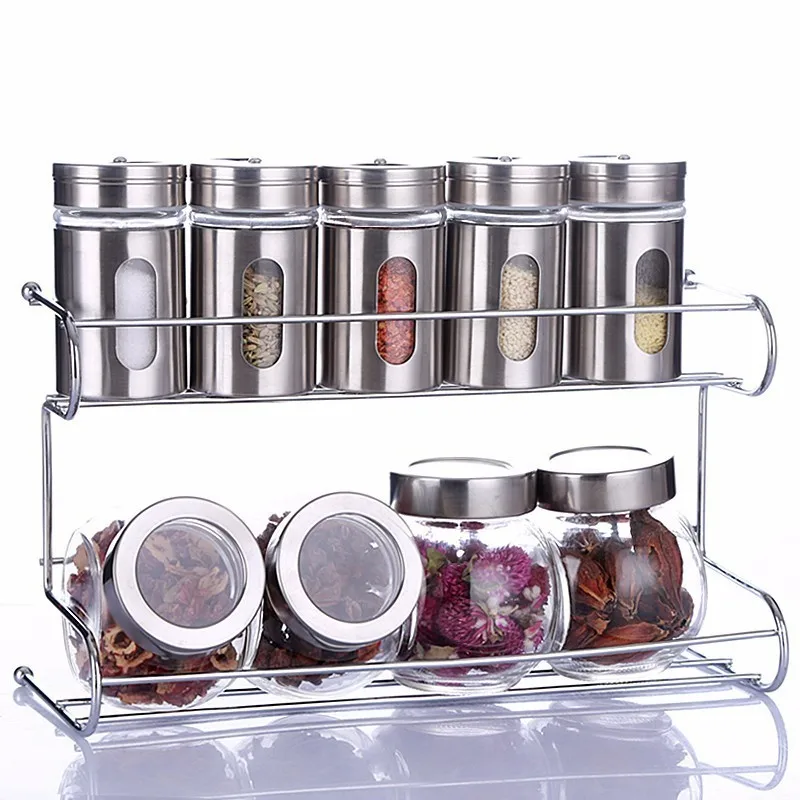 9pcs/set Spice Bottles Kitchen Accessories Stainless Steel Salt &pepper Shakers Kitchen Tool Glass Container BBQ Cooking Tools
9pcs/set Spice Bottles Kitchen Accessories Stainless Steel Salt &pepper Shakers Kitchen Tool Glass Container BBQ Cooking Tools