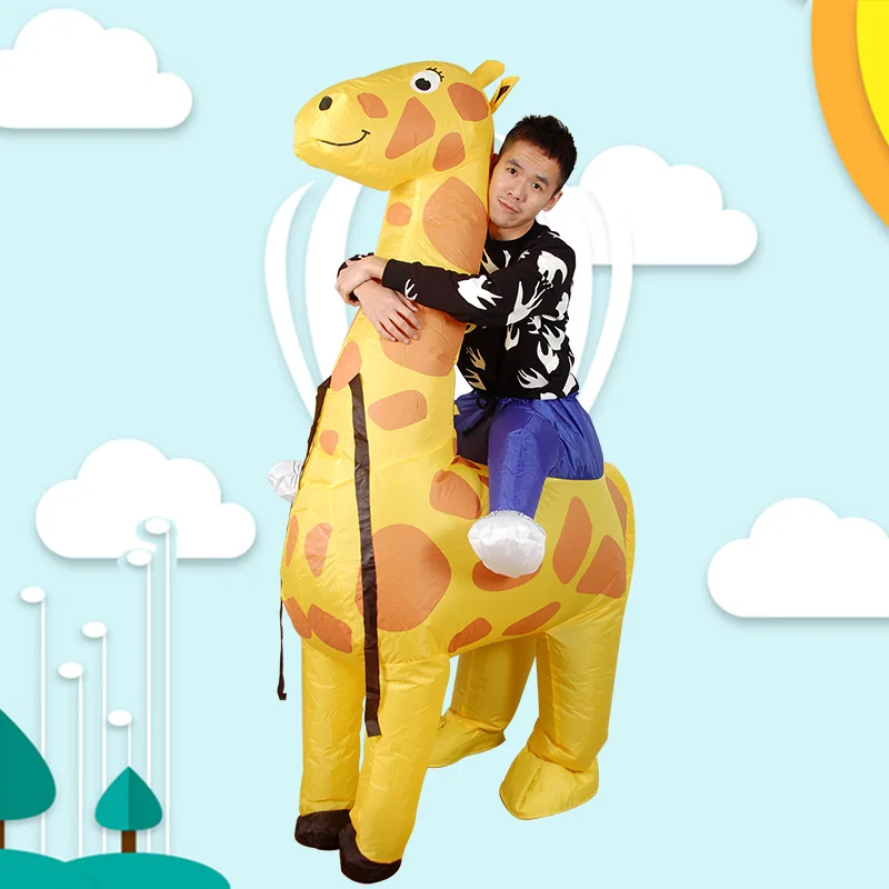 Inflatable Giraffe Costumes for Adult Ride on Cosplay Suits Animal Fancy Dress Halloween Carnival Party Airblown Costume Outfits
Inflatable Giraffe Costumes for Adult Ride on Cosplay Suits Animal Fancy Dress Halloween Carnival Party Airblown Costume Outfits