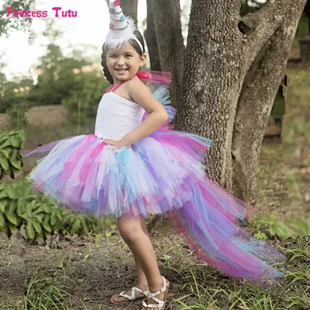 Multilayer Princess Pony Unicorn Tutu Dress Girls Rainbow Pageant Dress Ball Gown Kids Party Dresses for Girls Halloween Costume
Multilayer Princess Pony Unicorn Tutu Dress Girls Rainbow Pageant Dress Ball Gown Kids Party Dresses for Girls Halloween Costume