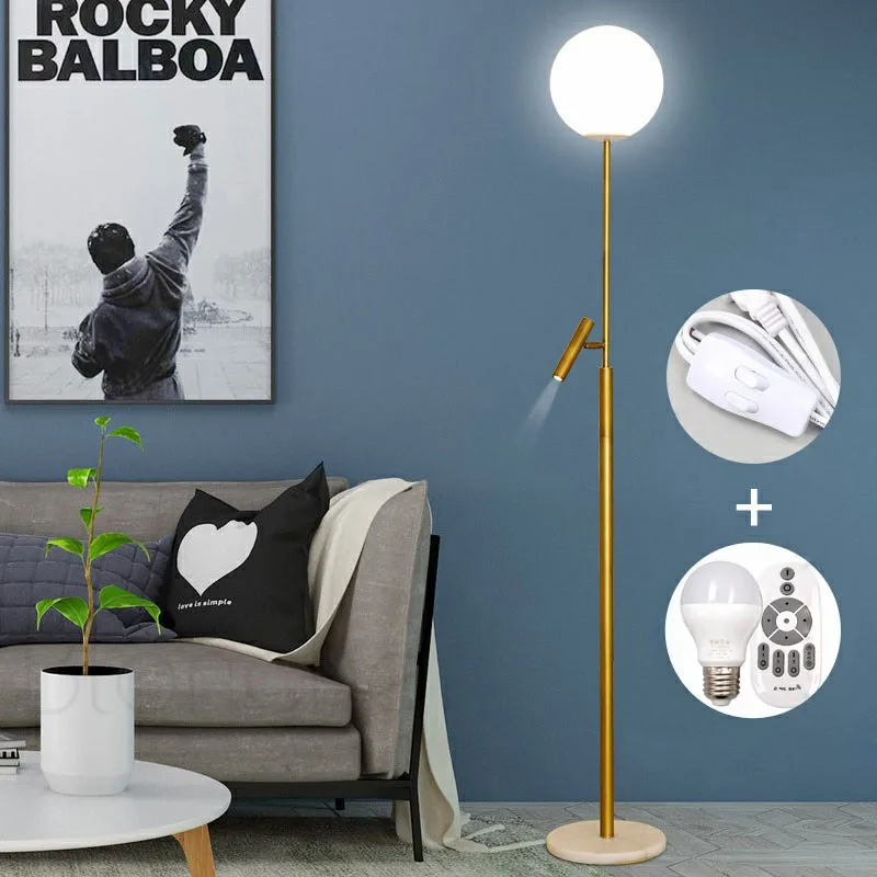 Nordic Modern Floor Lamp Glass Gold Vertical Standing Lights for Living Room Bedroom Bedside Lighting Decor Spotlight Flashlight
Nordic Modern Floor Lamp Glass Gold Vertical Standing Lights for Living Room Bedroom Bedside Lighting Decor Spotlight Flashlight
