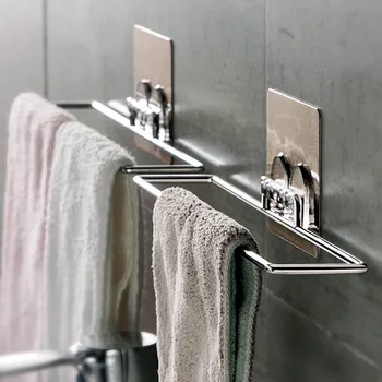 Bathroom Towel Rack Free Punch Toilet Towel Bar Wall-mounted Bathroom Towel Rack Kitchen Wipe Rack
Bathroom Towel Rack Free Punch Toilet Towel Bar Wall-mounted Bathroom Towel Rack Kitchen Wipe Rack