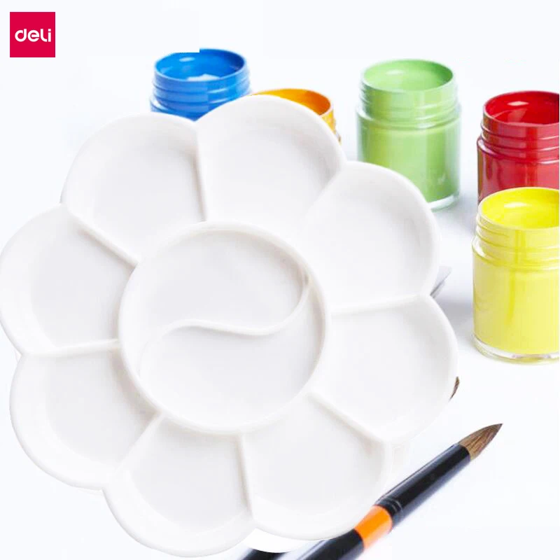 Deli Watercolor Art Palette Large 8 Pockets Art Paint Tray Oil Painting Plastic Palette Artist Art Accessories(White)
Deli Watercolor Art Palette Large 8 Pockets Art Paint Tray Oil Painting Plastic Palette Artist Art Accessories(White)