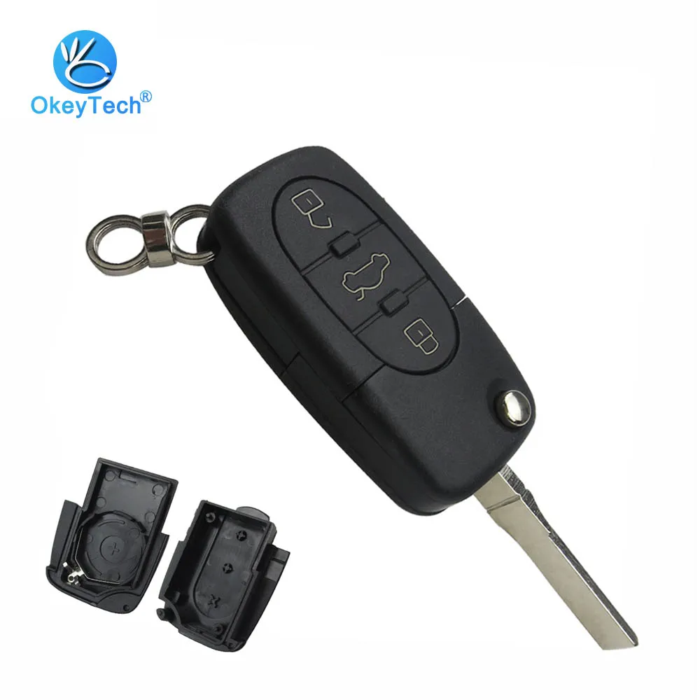 OkeyTech 2/3/4 Button Flip Folding Remote Car Key Shell Cover Case Fob Keychain 2032 Battery Holder for Audi A2 A3 A4 A6 A8 TT
OkeyTech 2/3/4 Button Flip Folding Remote Car Key Shell Cover Case Fob Keychain 2032 Battery Holder for Audi A2 A3 A4 A6 A8 TT