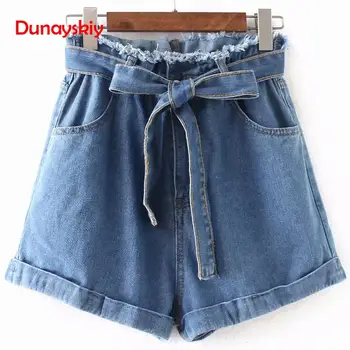 Frayed Edge Tie Waist Denim Shorts 2019 New Design Shorts Summer High Waist Button Fly Plain Shorts Blue Casual Hot Sale
Frayed Edge Tie Waist Denim Shorts 2019 New Design Shorts Summer High Waist Button Fly Plain Shorts Blue Casual Hot Sale