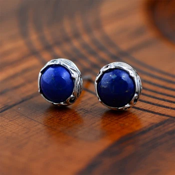 MetJakt Natural Afghan Lapis Stud Earrings Solid 925 Sterling Silver Earring for Women's Party Vintage Elegant Jewelry
MetJakt Natural Afghan Lapis Stud Earrings Solid 925 Sterling Silver Earring for Women's Party Vintage Elegant Jewelry