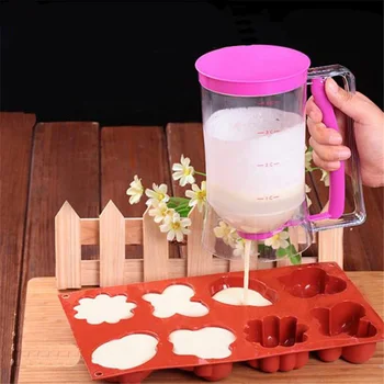 Pancake Batter Dispenser Cookies Funnel Cup Cake Separator Kettle Food grade PE Kitchen Bake Tool Cup Panada Dispenser 1pcs
Pancake Batter Dispenser Cookies Funnel Cup Cake Separator Kettle Food grade PE Kitchen Bake Tool Cup Panada Dispenser 1pcs